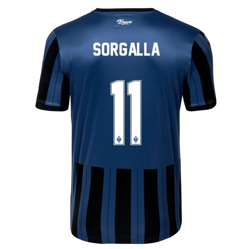 Danxen Pánské Tom Sorgalla #11 Modrá Šedá Černá Domů Hráčské Dresy 2025/26 Dres