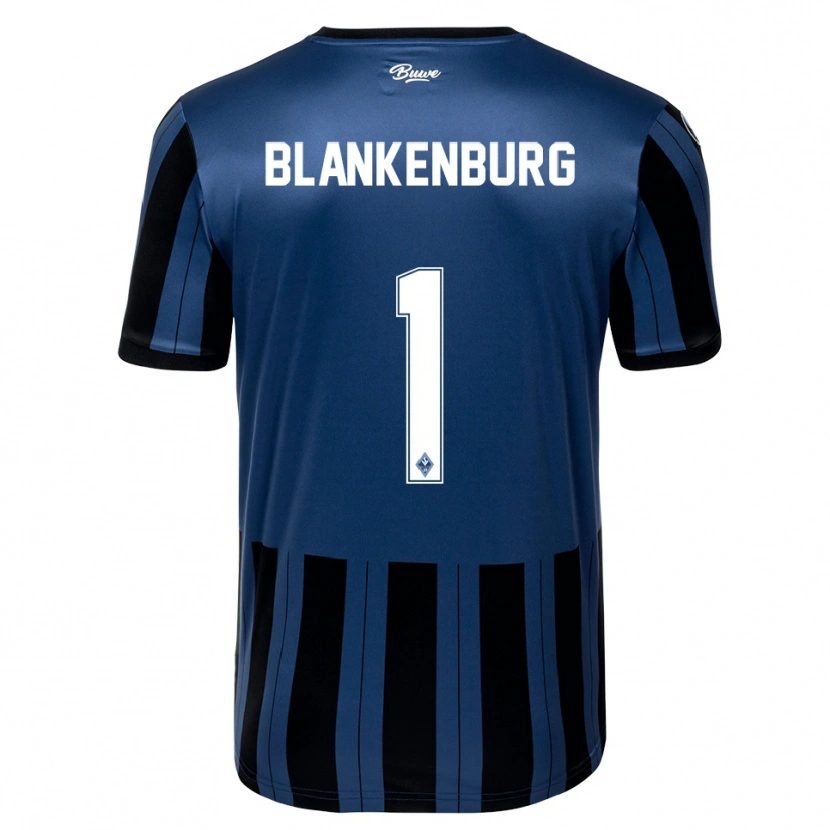 Danxen Pánské Luca Blankenburg #1 Modrá Šedá Černá Domů Hráčské Dresy 2025/26 Dres