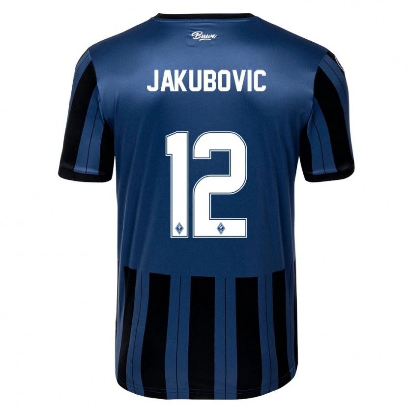 Danxen Pánské Harun Jakubovic #12 Modrá Šedá Černá Domů Hráčské Dresy 2025/26 Dres