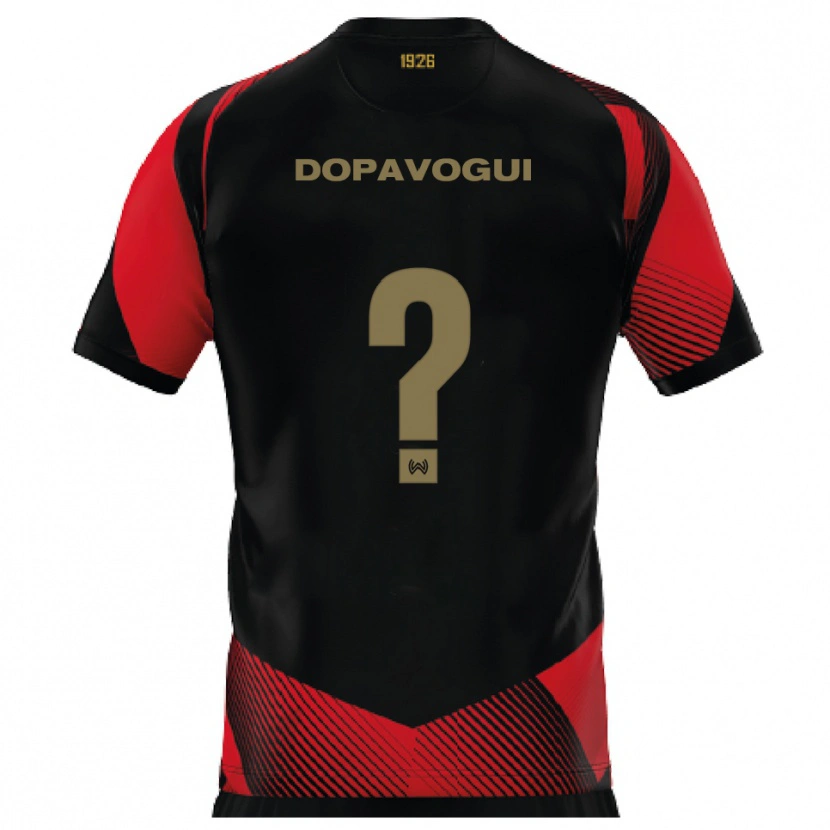 Danxen Pánské Zeze Dopavogui #0 Černá Červená Domů Hráčské Dresy 2025/26 Dres