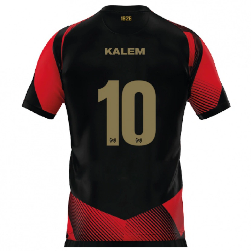 Danxen Pánské Robin Kalem #10 Černá Červená Domů Hráčské Dresy 2025/26 Dres