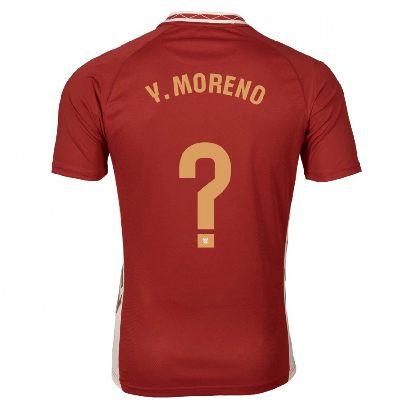 Danxen Pánské Yerliane Moreno #0 Vínová Zlatá Daleko Hráčské Dresy 2025/26 Dres