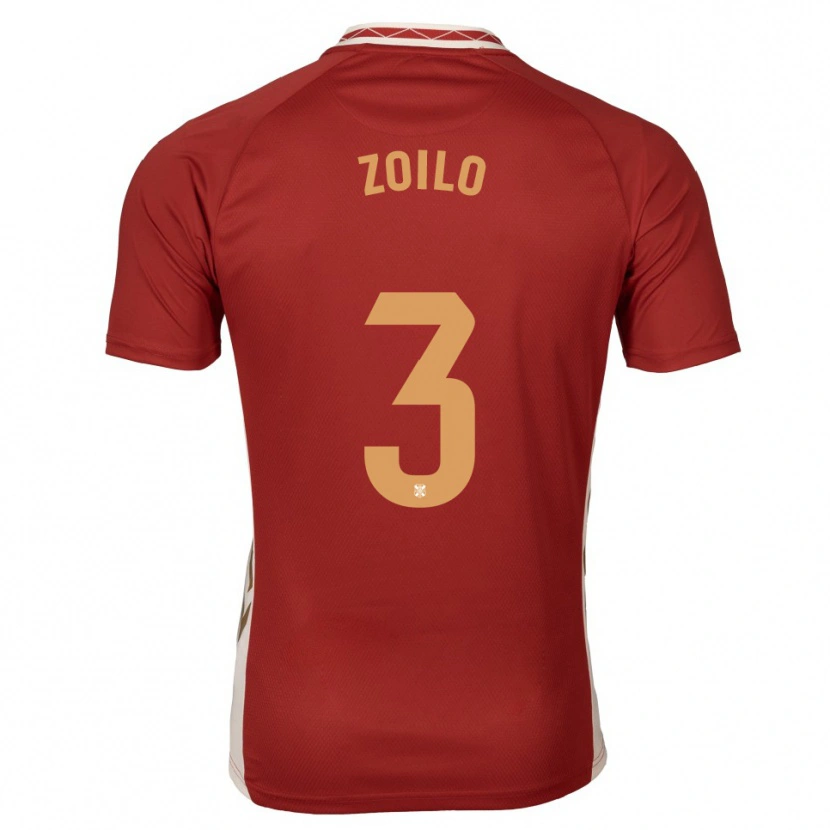 Danxen Pánské Ander Zoilo #3 Vínová Zlatá Daleko Hráčské Dresy 2025/26 Dres