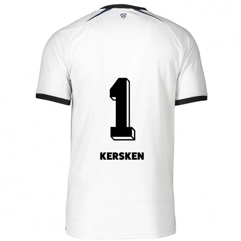 Danxen Pánské Jonas Kersken #1 Bílá Černá Daleko Hráčské Dresy 2025/26 Dres