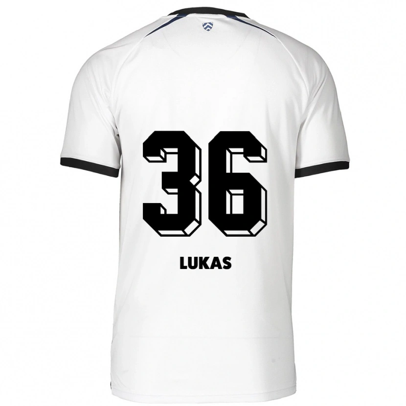 Danxen Pánské Justin Lukas #36 Bílá Černá Daleko Hráčské Dresy 2025/26 Dres