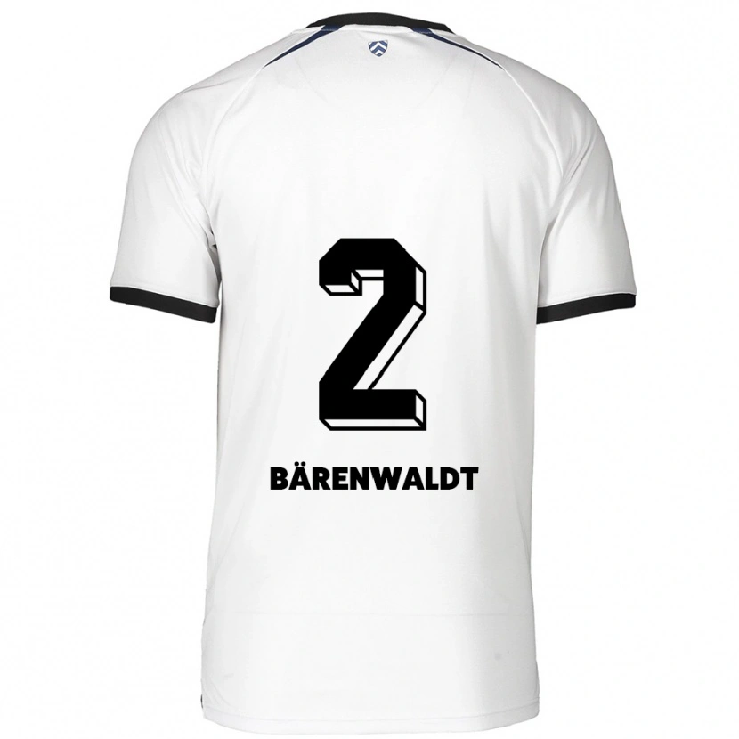 Danxen Pánské Tim Bärenwaldt #2 Bílá Černá Daleko Hráčské Dresy 2025/26 Dres