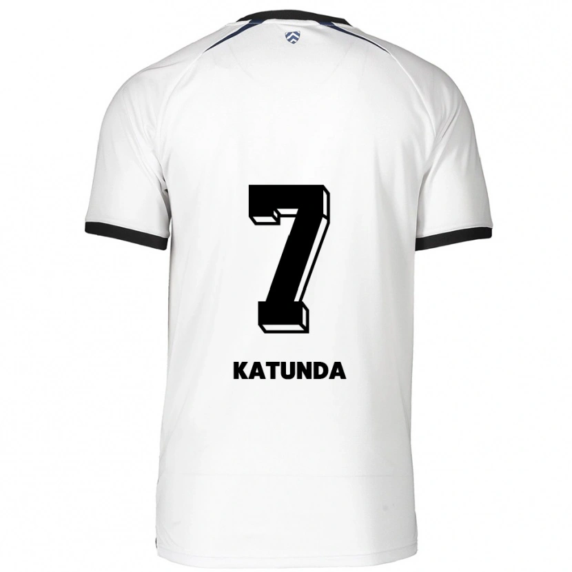 Danxen Pánské Christopher Katunda #7 Bílá Černá Daleko Hráčské Dresy 2025/26 Dres