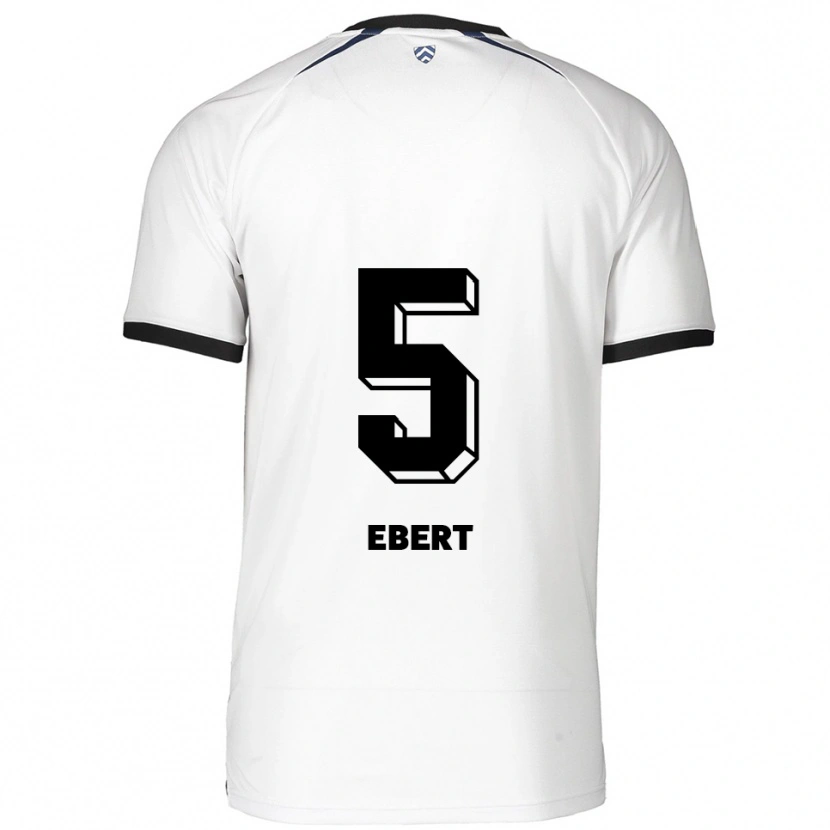 Danxen Pánské Phine Ebert #5 Bílá Černá Daleko Hráčské Dresy 2025/26 Dres