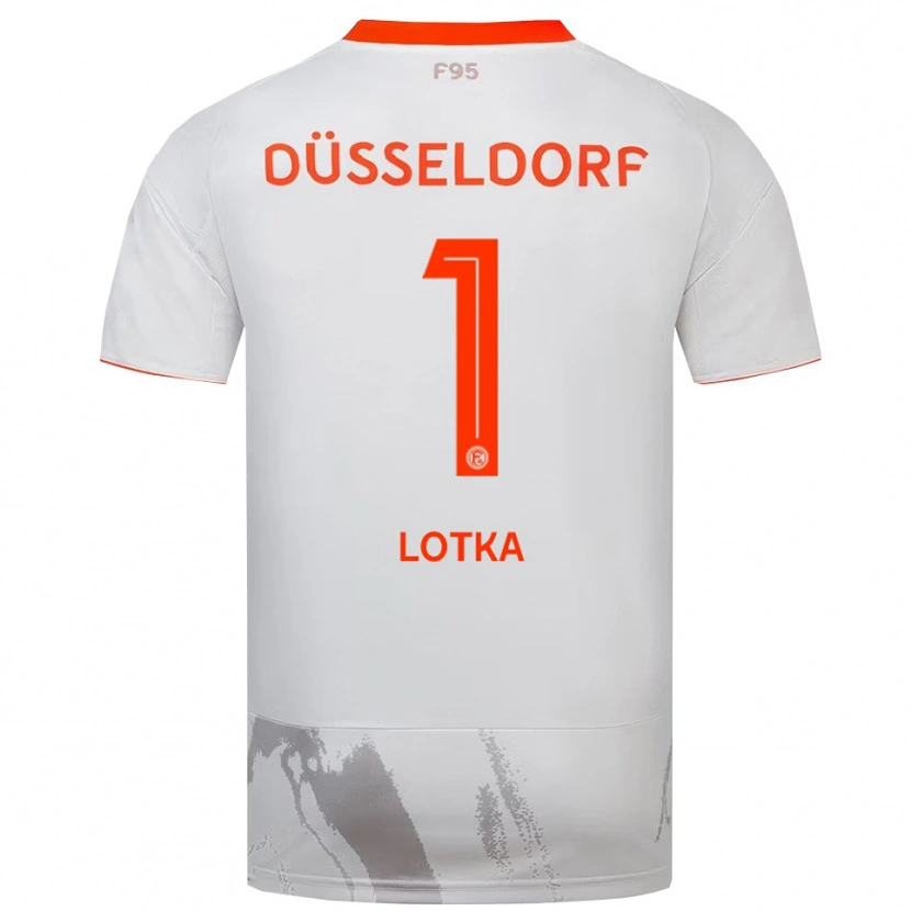 Danxen Pánské Marcel Lotka #1 Bílá Oranžová Daleko Hráčské Dresy 2025/26 Dres