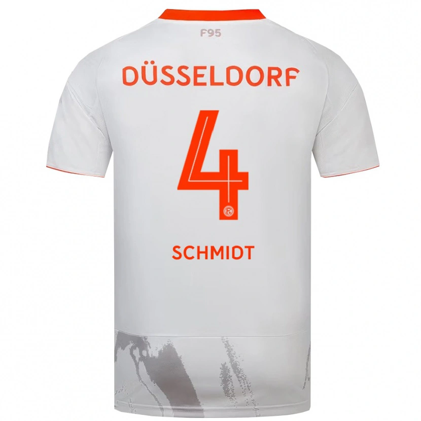 Danxen Pánské Kenneth Schmidt #4 Bílá Oranžová Daleko Hráčské Dresy 2025/26 Dres
