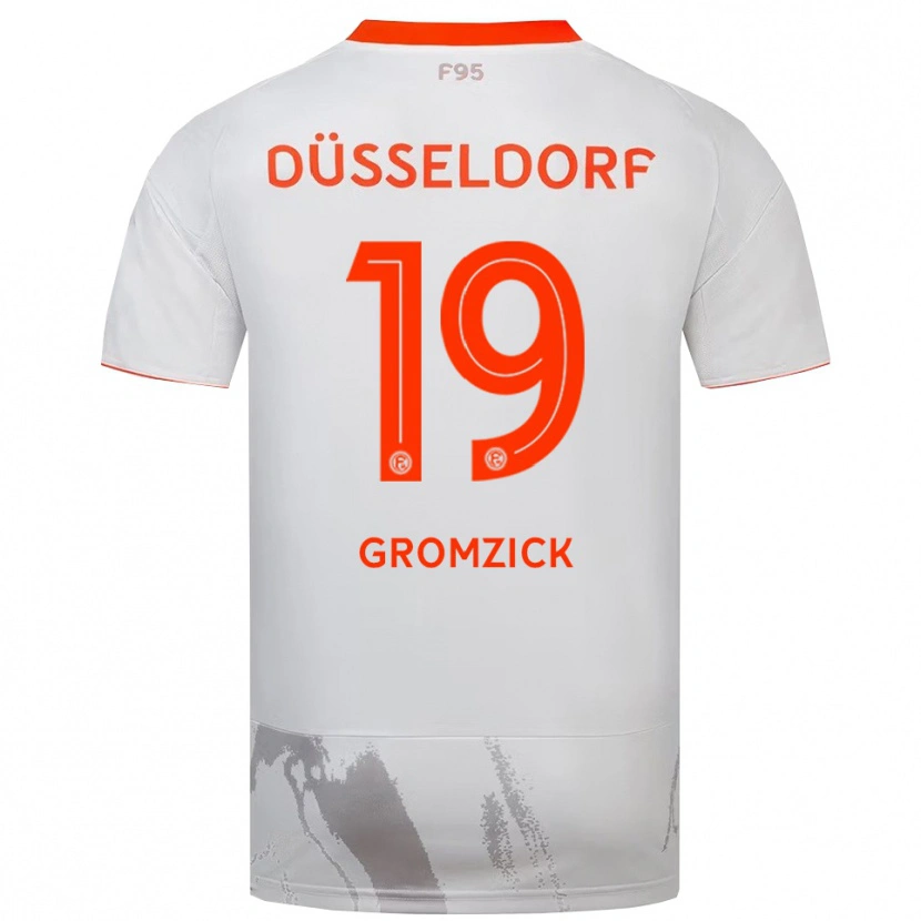 Danxen Pánské Finn Gromzick #19 Bílá Oranžová Daleko Hráčské Dresy 2025/26 Dres