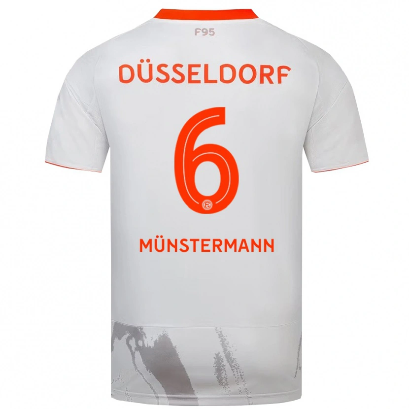 Danxen Pánské Paul Münstermann #6 Bílá Oranžová Daleko Hráčské Dresy 2025/26 Dres