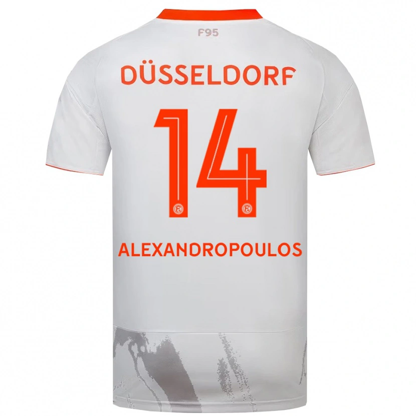 Danxen Pánské Sotiris Alexandropoulos #14 Bílá Oranžová Daleko Hráčské Dresy 2025/26 Dres
