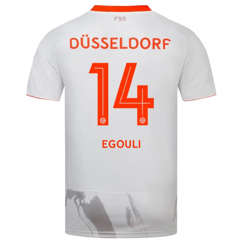 Danxen Pánské Noah Egouli #14 Bílá Oranžová Daleko Hráčské Dresy 2025/26 Dres