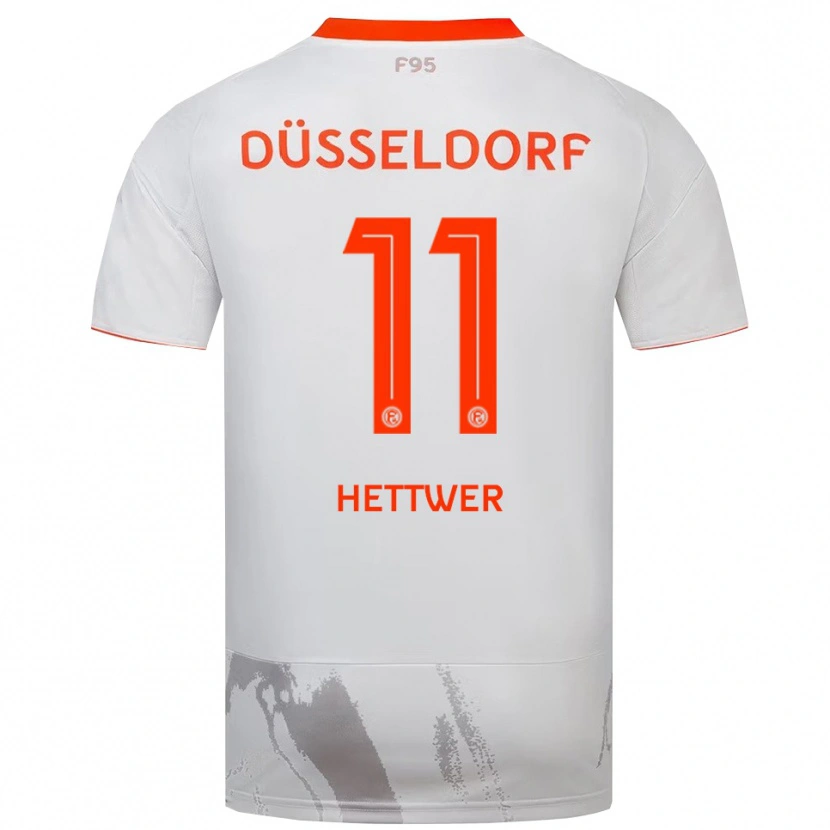Danxen Pánské Julian Hettwer #11 Bílá Oranžová Daleko Hráčské Dresy 2025/26 Dres