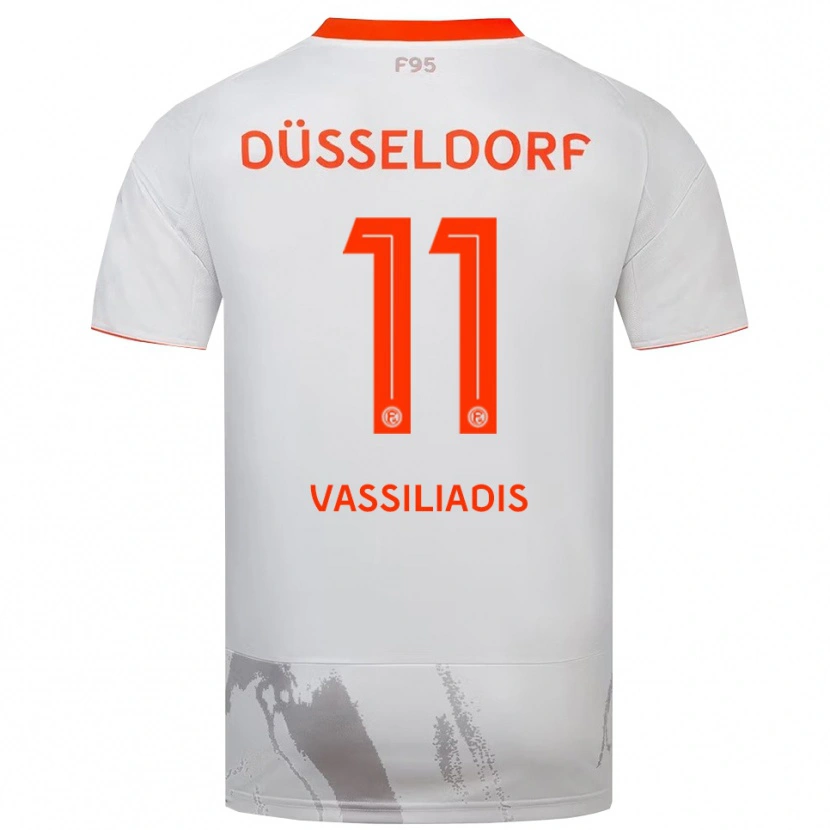 Danxen Pánské Leonidas Vassiliadis #11 Bílá Oranžová Daleko Hráčské Dresy 2025/26 Dres