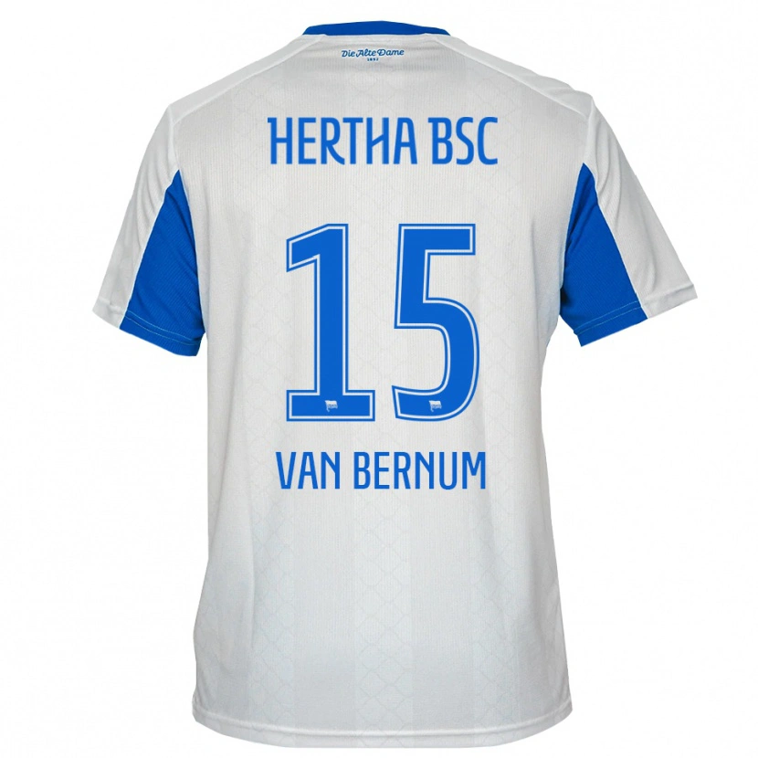Danxen Pánské Ben Van Bernum #15 Bílá Modrá Daleko Hráčské Dresy 2025/26 Dres