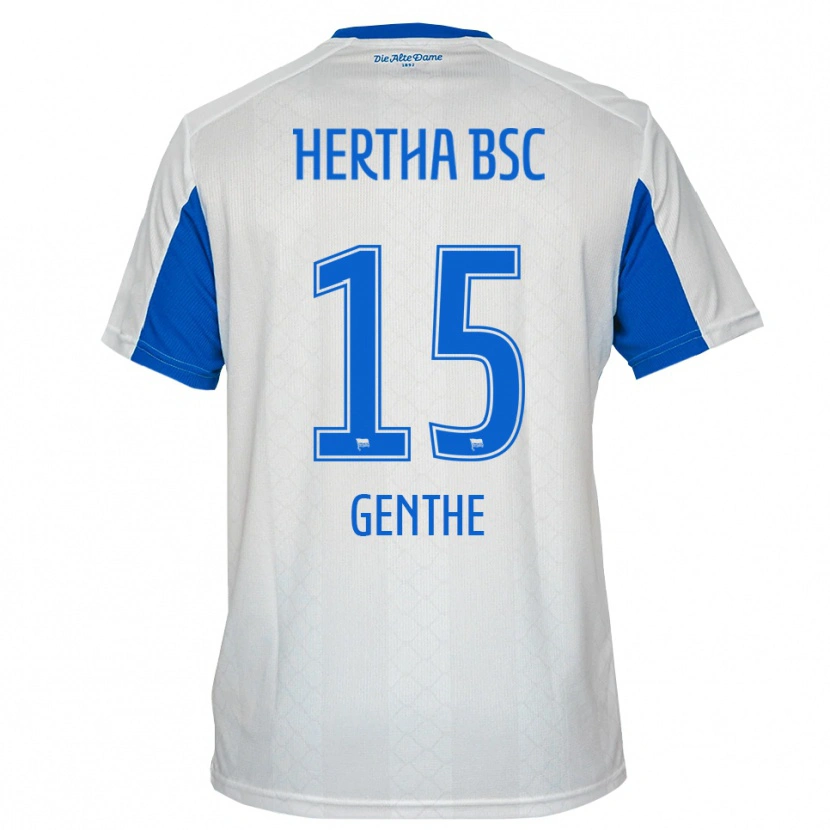 Danxen Pánské Lilli Genthe #15 Bílá Modrá Daleko Hráčské Dresy 2025/26 Dres