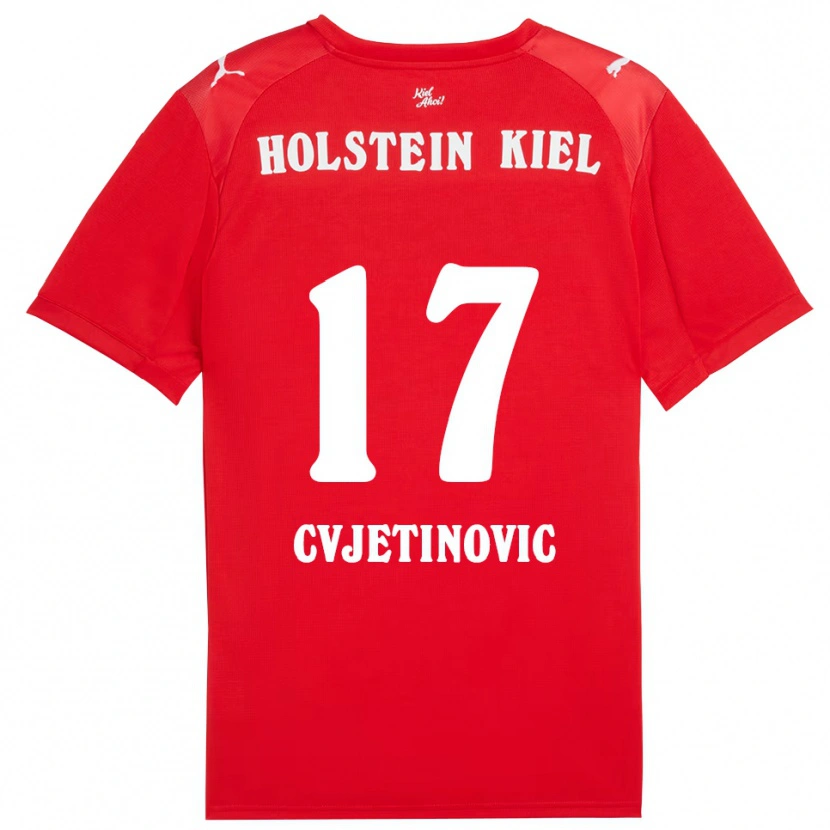 Danxen Pánské Mladen Cvjetinovic #17 Červená Modrá Daleko Hráčské Dresy 2025/26 Dres