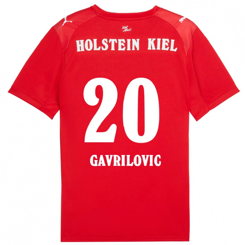 Danxen Pánské Helena Gavrilovic #20 Červená Modrá Daleko Hráčské Dresy 2025/26 Dres