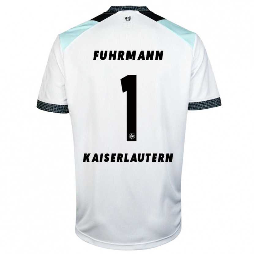 Danxen Pánské Lasse Fuhrmann #1 Bílá Černá Daleko Hráčské Dresy 2025/26 Dres