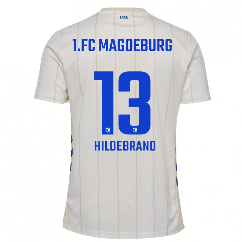 Danxen Pánské Caroline Hildebrand #13 Bílá Modrá Daleko Hráčské Dresy 2025/26 Dres