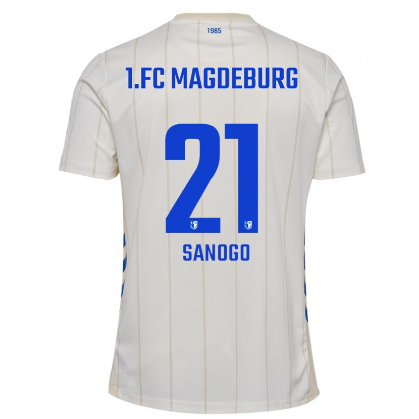 Danxen Pánské Malick Sanogo #21 Bílá Modrá Daleko Hráčské Dresy 2025/26 Dres