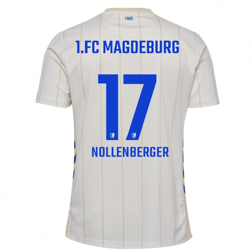 Danxen Pánské Alexander Nollenberger #17 Bílá Modrá Daleko Hráčské Dresy 2025/26 Dres