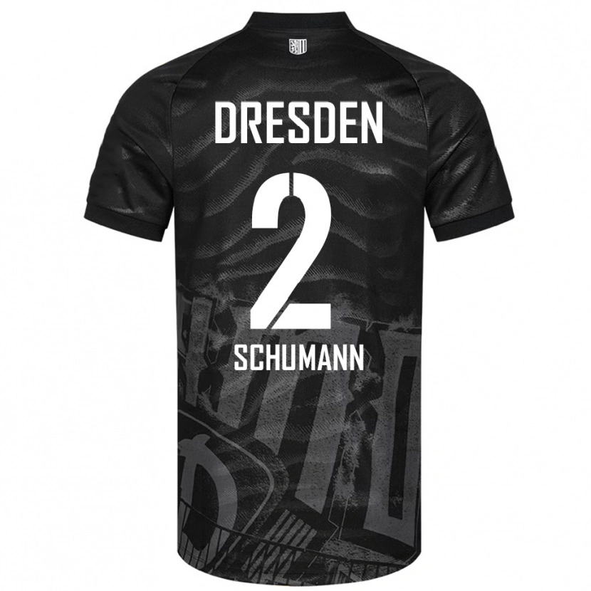 Danxen Pánské Anton Schumann #2 Černá Šedá Daleko Hráčské Dresy 2025/26 Dres