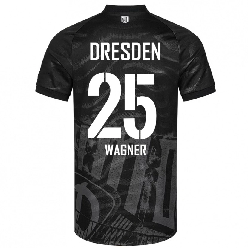 Danxen Pánské Noah Wagner #25 Černá Šedá Daleko Hráčské Dresy 2025/26 Dres