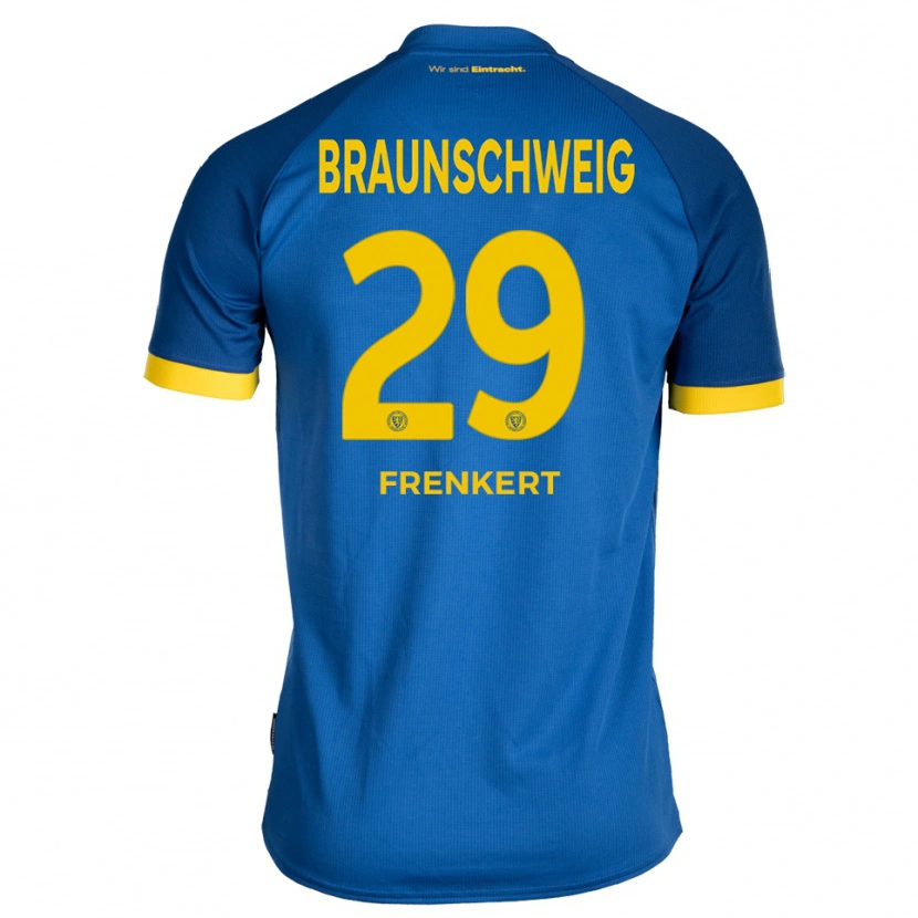 Danxen Pánské Lukas Frenkert #29 Královská Modrá Žlutá Daleko Hráčské Dresy 2025/26 Dres