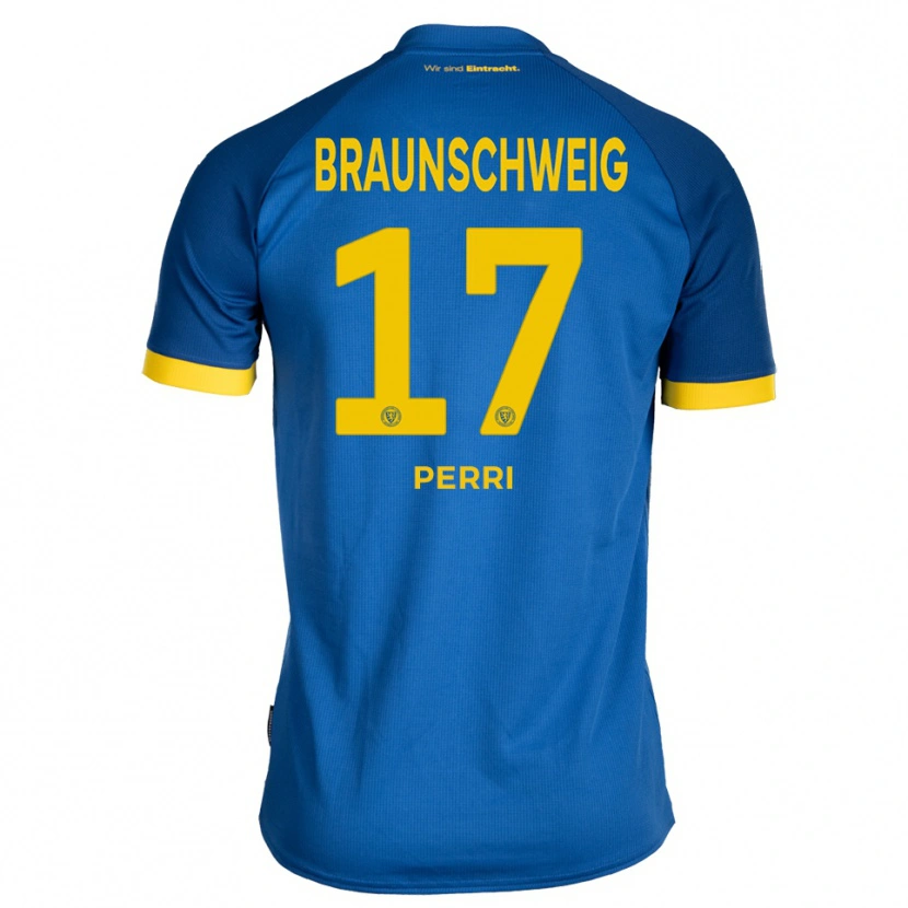 Danxen Pánské Luca Perri #17 Královská Modrá Žlutá Daleko Hráčské Dresy 2025/26 Dres
