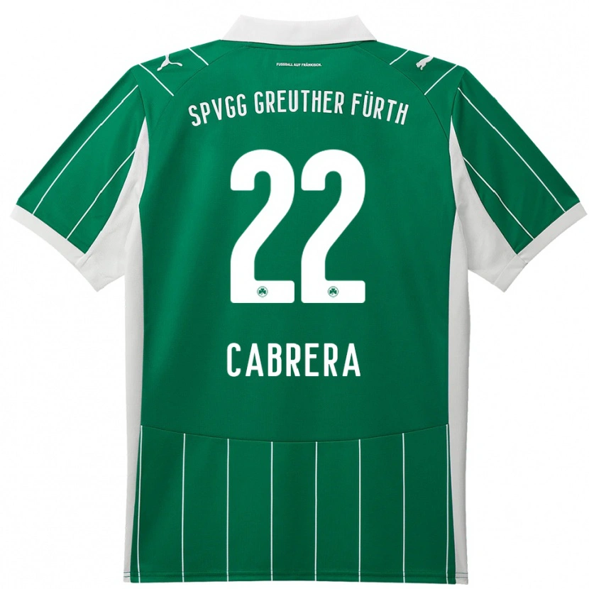 Danxen Pánské Juan Cabrera #22 Zelená Bílá Daleko Hráčské Dresy 2025/26 Dres