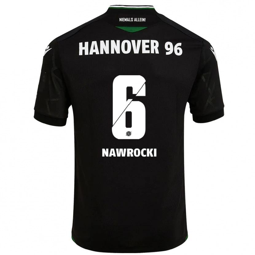 Danxen Pánské Maik Nawrocki #6 Černá Zelená Daleko Hráčské Dresy 2025/26 Dres