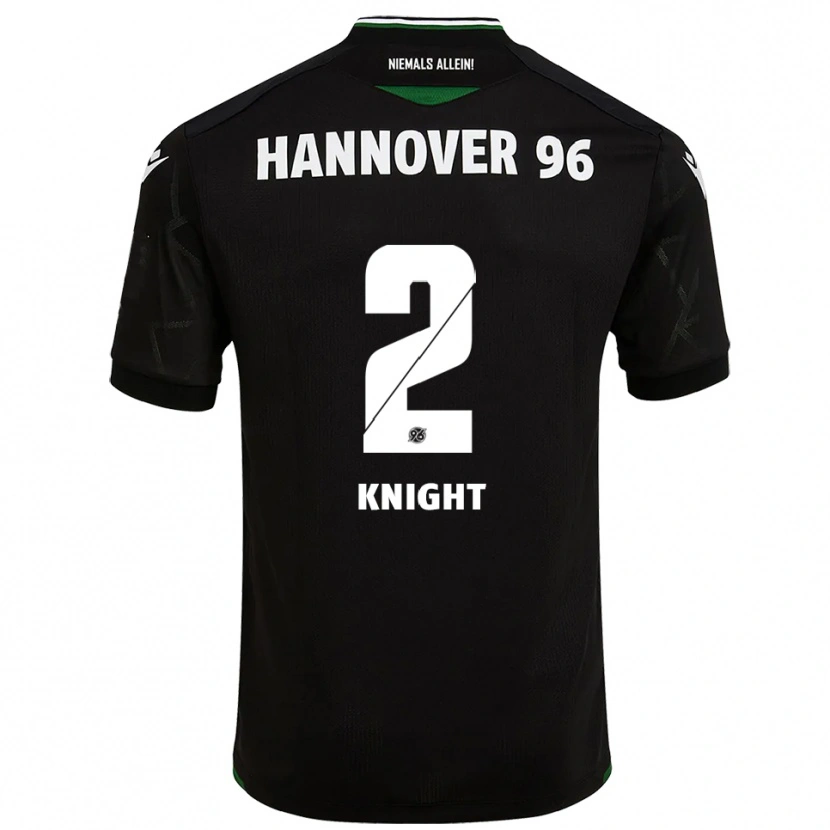 Danxen Pánské Josh Knight #2 Černá Zelená Daleko Hráčské Dresy 2025/26 Dres