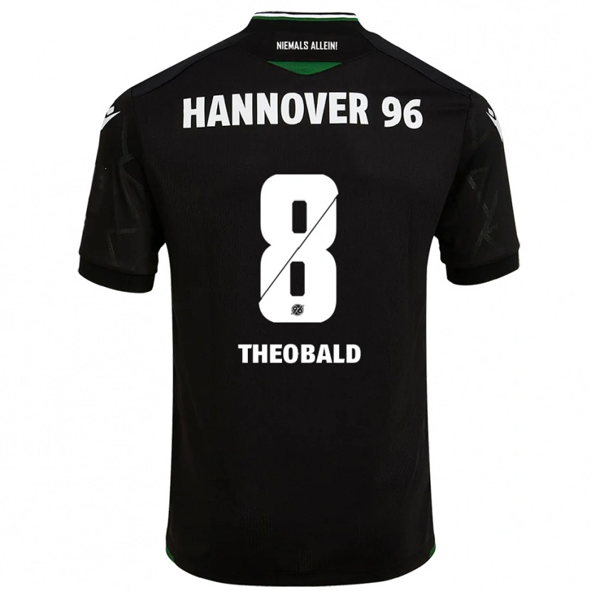 Danxen Pánské Lara Theobald #8 Černá Zelená Daleko Hráčské Dresy 2025/26 Dres