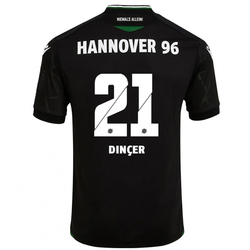 Danxen Pánské Yasin Dinçer #21 Černá Zelená Daleko Hráčské Dresy 2025/26 Dres