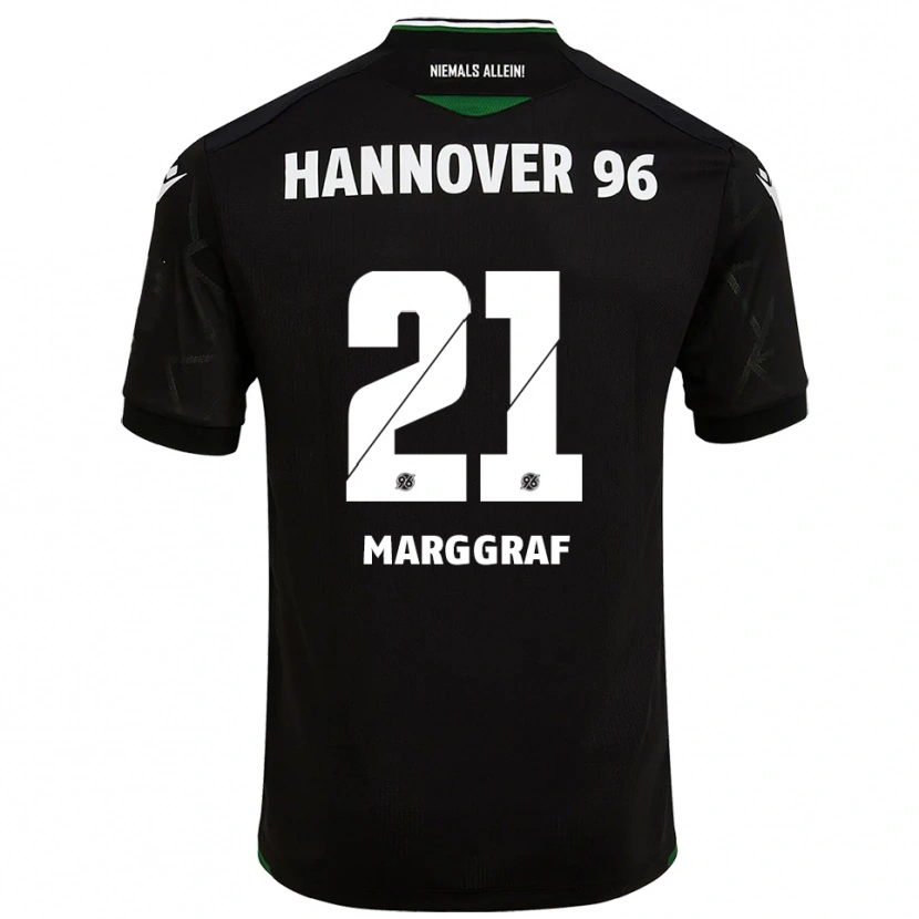 Danxen Pánské Luis Marggraf #21 Černá Zelená Daleko Hráčské Dresy 2025/26 Dres