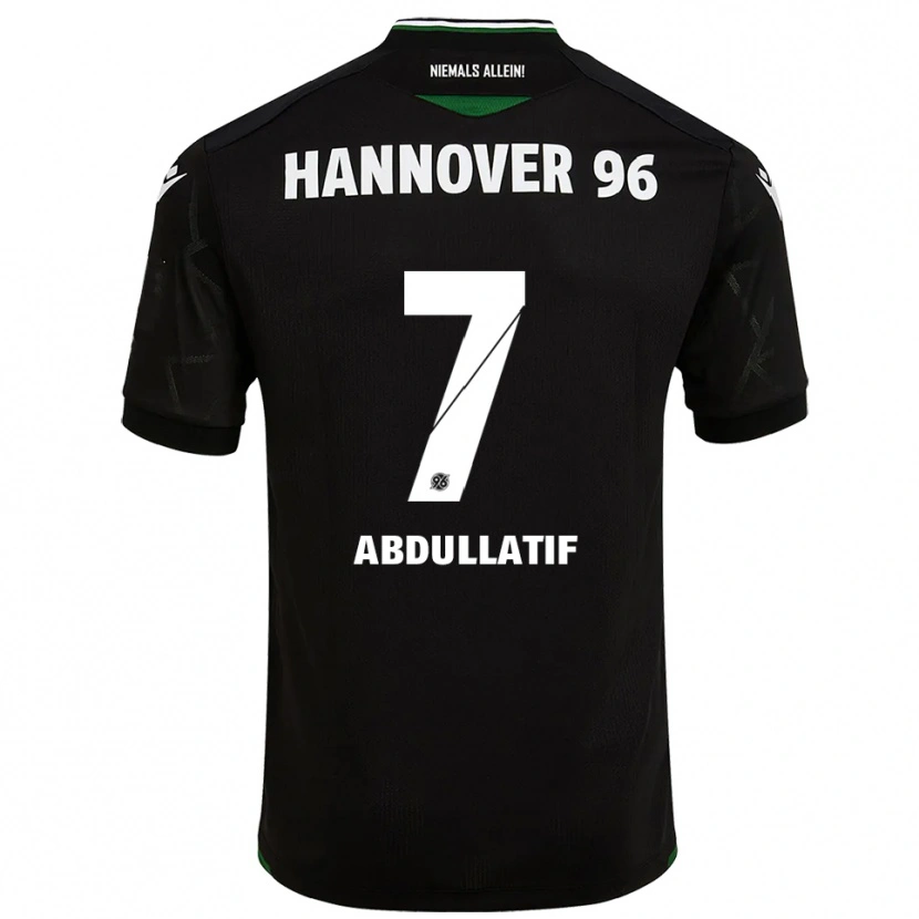 Danxen Pánské Mustafa Abdullatif #7 Černá Zelená Daleko Hráčské Dresy 2025/26 Dres