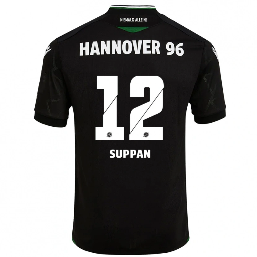 Danxen Pánské Jannik Suppan #12 Černá Zelená Daleko Hráčské Dresy 2025/26 Dres