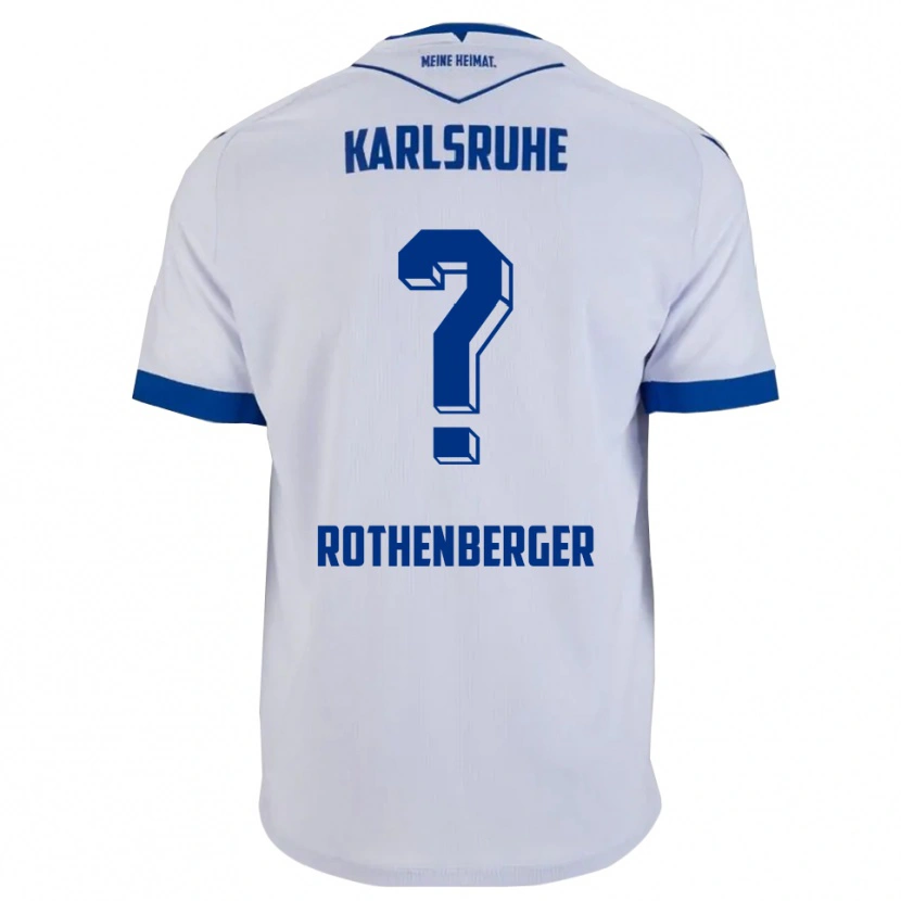 Danxen Pánské Paulina Rothenberger #0 Bílá Modrá Daleko Hráčské Dresy 2025/26 Dres