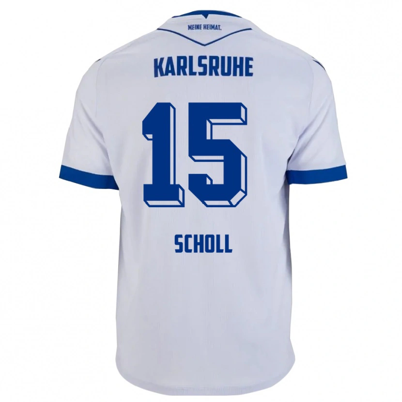 Danxen Pánské Paul Scholl #15 Bílá Modrá Daleko Hráčské Dresy 2025/26 Dres