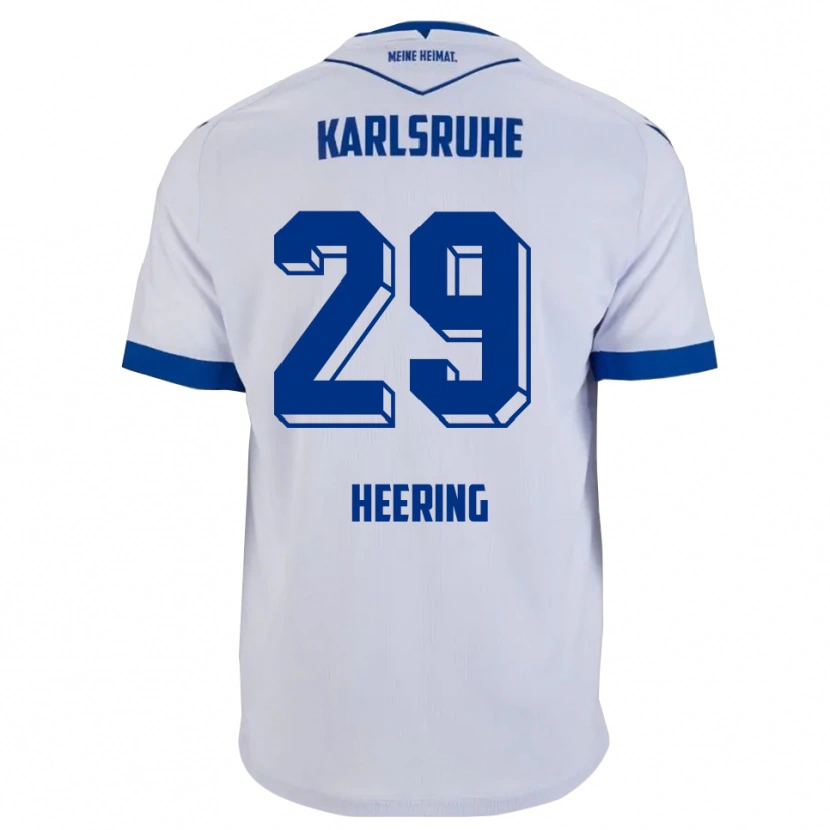 Danxen Pánské Simon Heering #29 Bílá Modrá Daleko Hráčské Dresy 2025/26 Dres