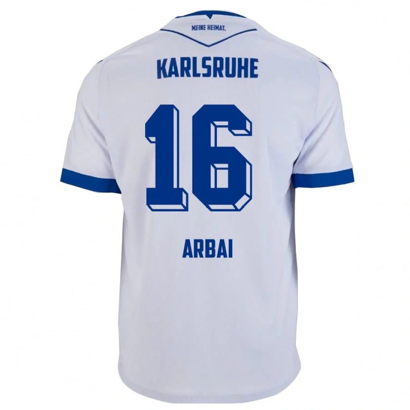 Danxen Pánské Houssam Arbai #16 Bílá Modrá Daleko Hráčské Dresy 2025/26 Dres