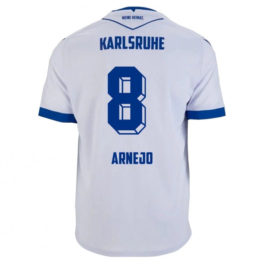 Danxen Pánské Diego Arnejo #8 Bílá Modrá Daleko Hráčské Dresy 2025/26 Dres