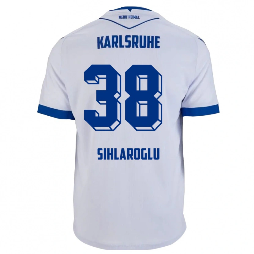 Danxen Pánské Efe-Kaan Sihlaroglu #38 Bílá Modrá Daleko Hráčské Dresy 2025/26 Dres