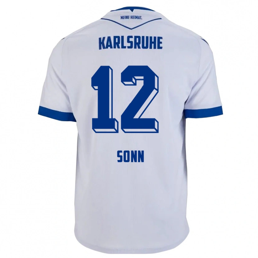 Danxen Pánské Philipp Sonn #12 Bílá Modrá Daleko Hráčské Dresy 2025/26 Dres