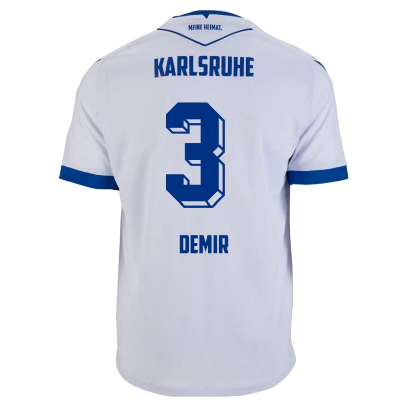 Danxen Pánské Arel Demir #3 Bílá Modrá Daleko Hráčské Dresy 2025/26 Dres