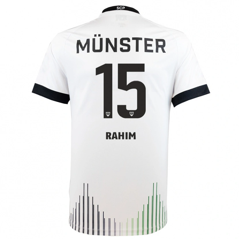 Danxen Pánské David Rahim #15 Bílá Černá Daleko Hráčské Dresy 2025/26 Dres