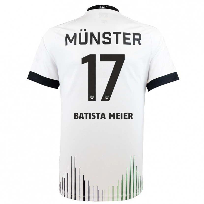 Danxen Pánské Oliver Batista Meier #17 Bílá Černá Daleko Hráčské Dresy 2025/26 Dres